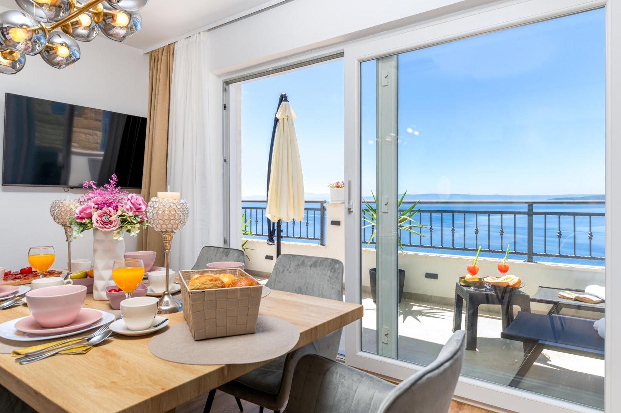 Seaview Apartments Nives Brela Habitación foto